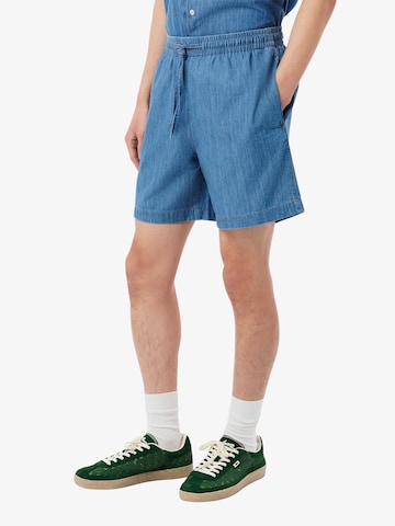 LACOSTE - Regular Calças em azul: frente