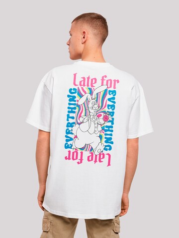 T-Shirt 'Alice im Wunderland Heroes of Childhood' F4NT4STIC en blanc