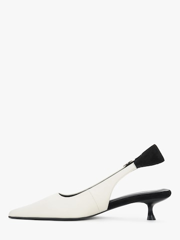 Estro - Zapatos destalonado '30-6654-1' en blanco