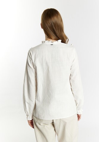 DreiMaster Vintage Μπλούζα 'Imane' σε λευκό