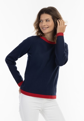 usha BLUE LABEL Sweater in Blue: front