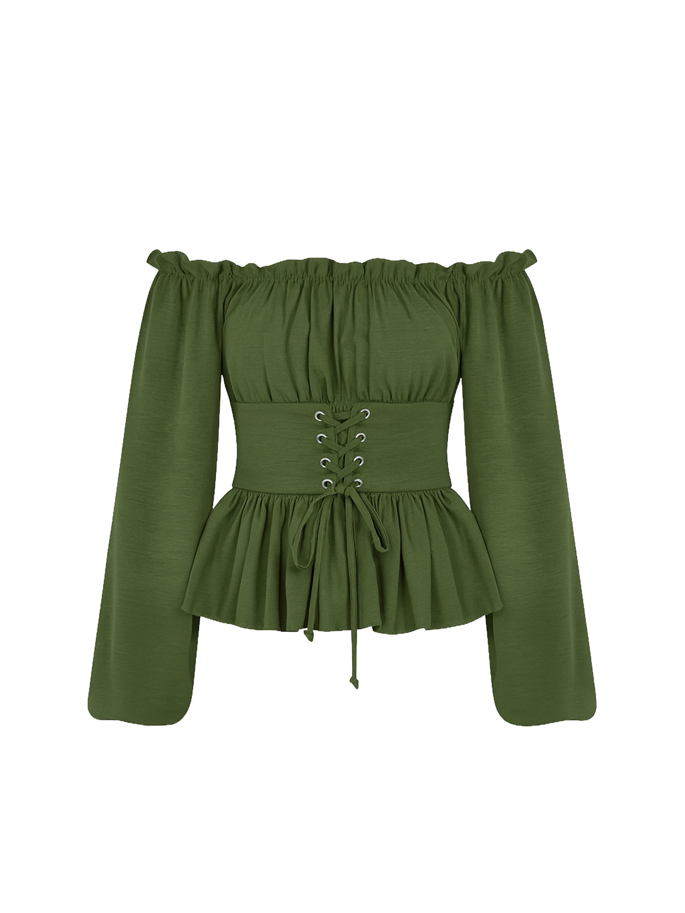 Elara Bluse i khaki, Produktvisning