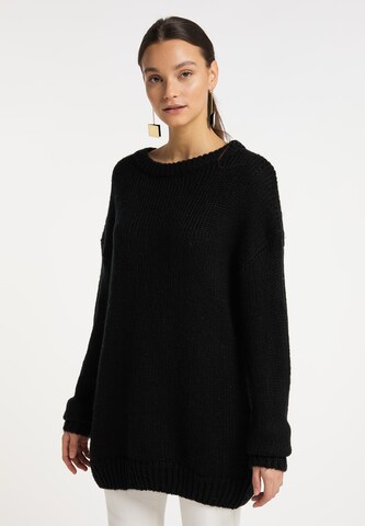 RISA Пуловер в черно: отпред