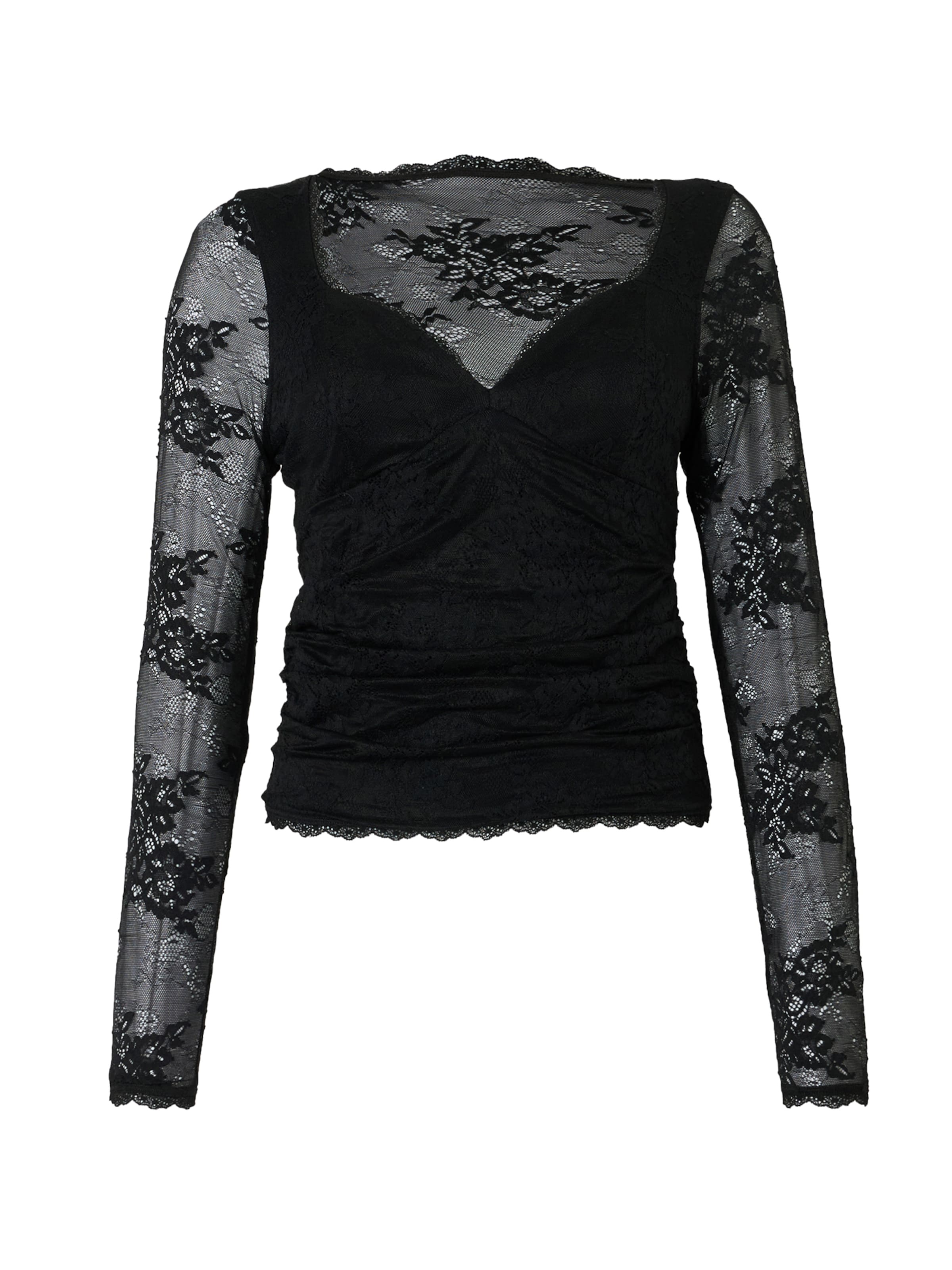 Abercrombie & Fitch Μπλούζα σε μαύρο: μπροστά