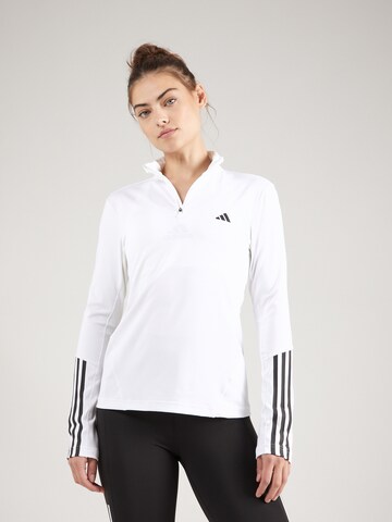 ADIDAS PERFORMANCE - Casaco de treino 'Hyperglam' em branco: frente