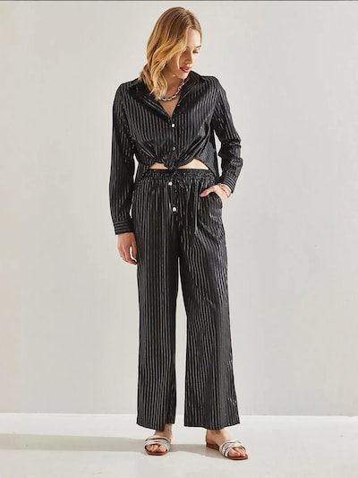 Pantaloni Bianco Lucci di colore nero / argento, Visualizzazione prodotti