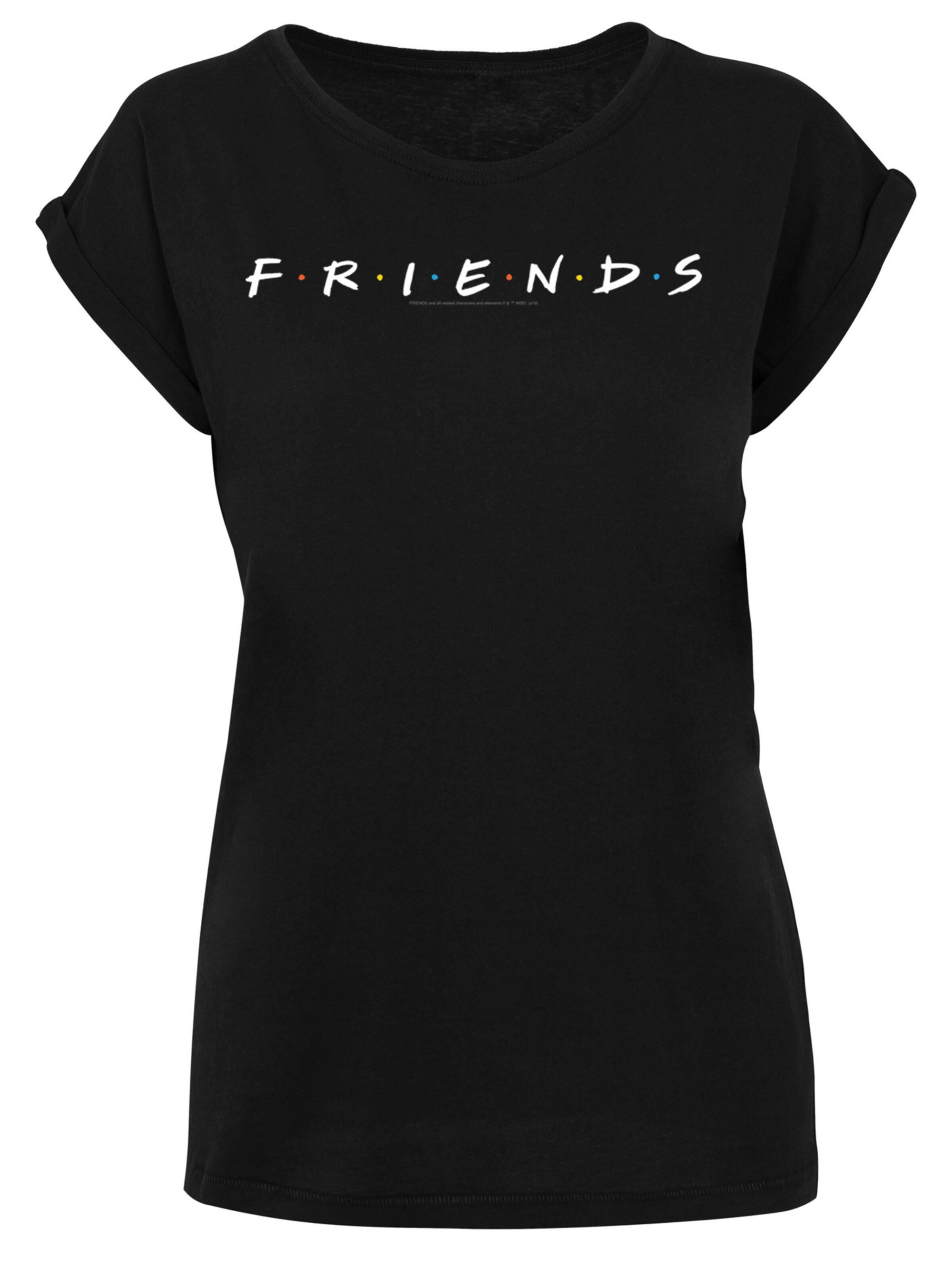 F4NT4STIC Shirt 'Friends' in Zwart: voorkant