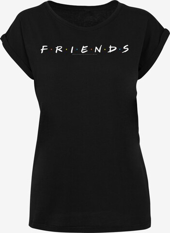 Maglietta 'Friends' di F4NT4STIC in nero: frontale