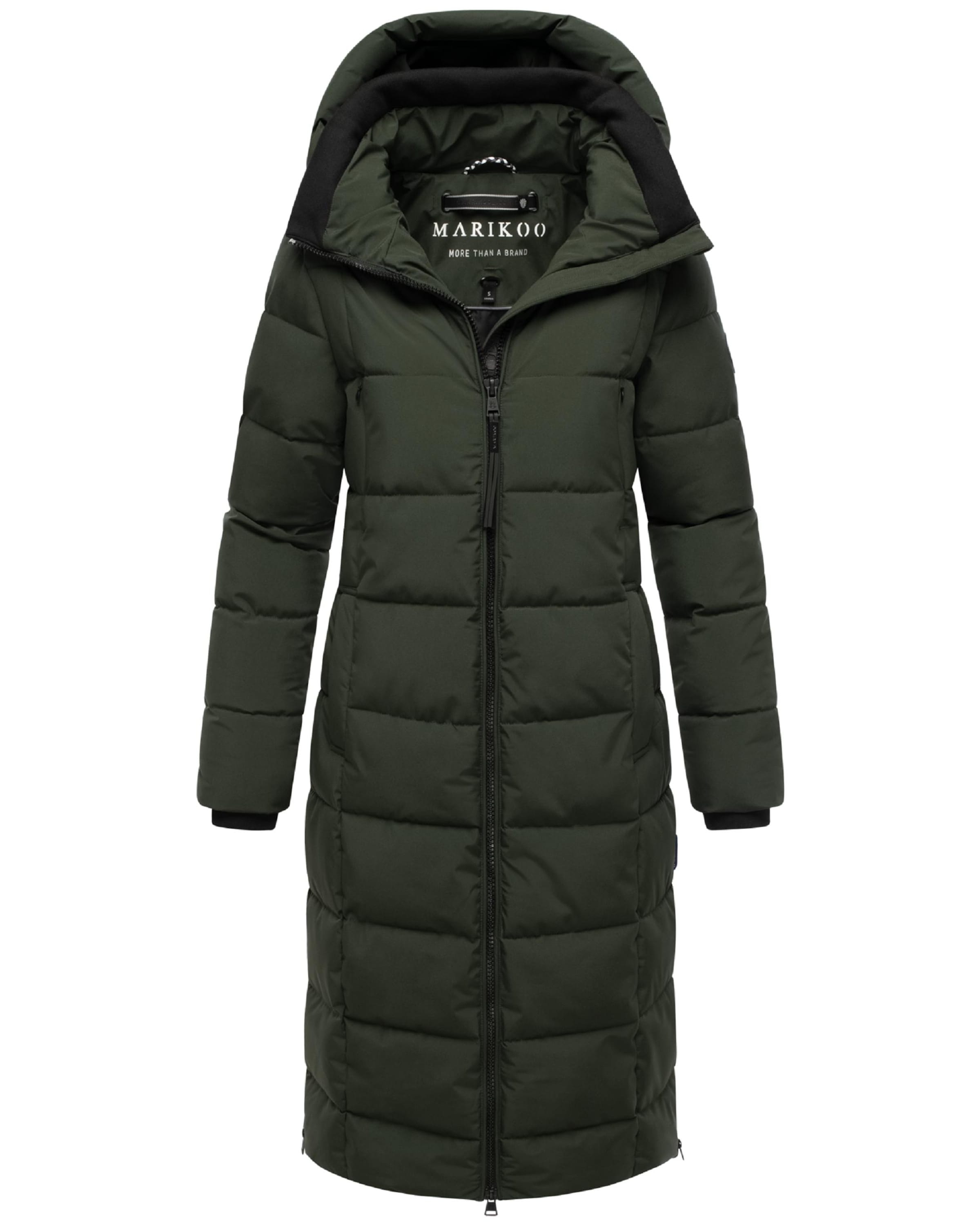 MARIKOO Wintermantel 'Lanitaa XVI' in Groen: voorkant