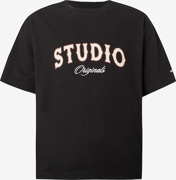 JACK & JONES Shirt 'JORUPSTATE' in Zwart: voorkant