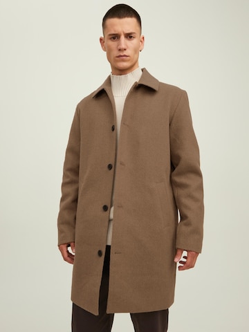 JACK & JONES Between-seasons coat 'Toby' in Brown: front