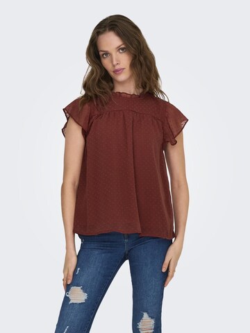 ONLY Blouse 'INA KAMMI' in Rood: voorkant