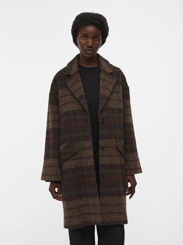 OBJECT Between-Seasons Coat 'Nina' in Brown: front