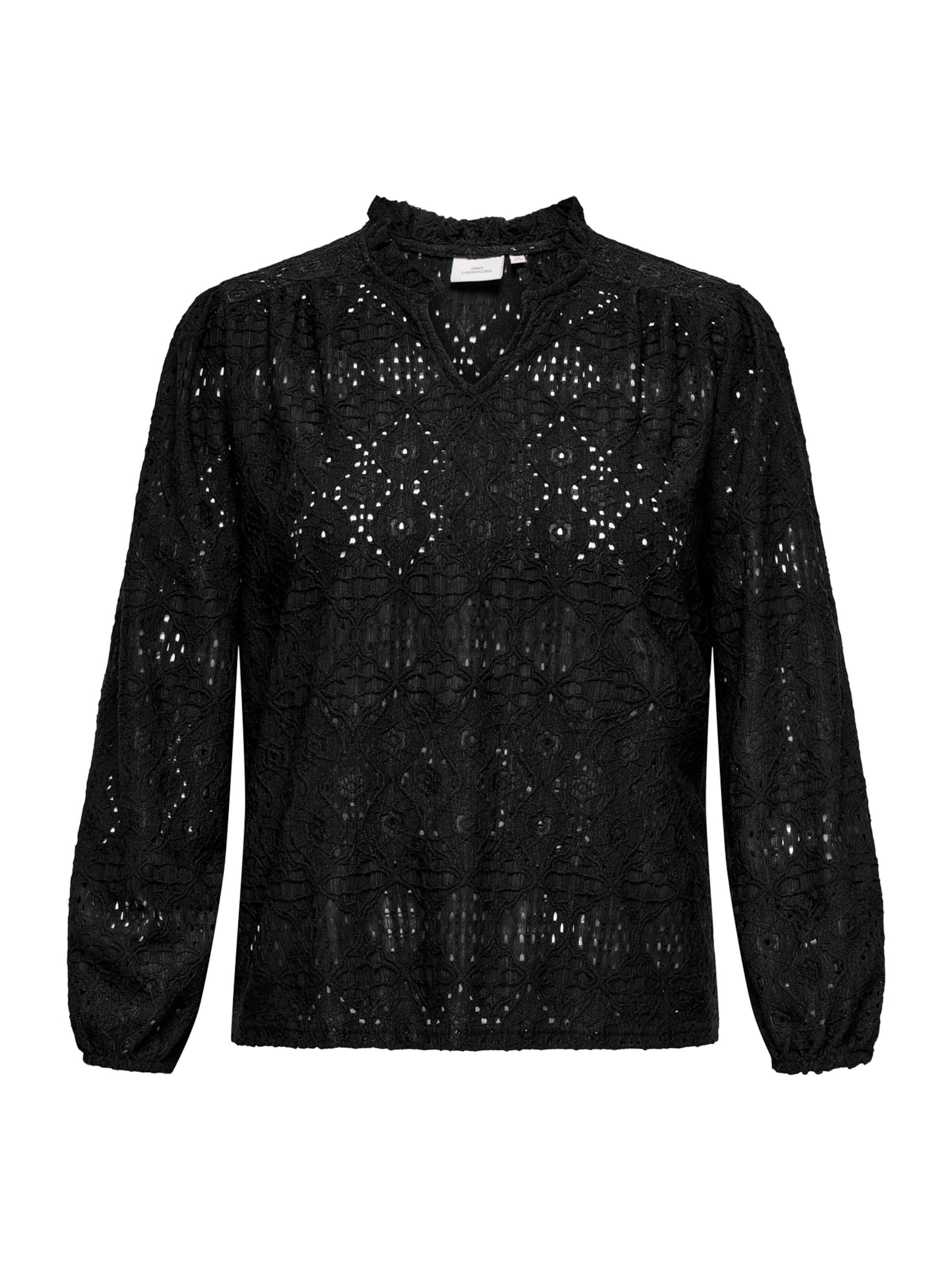 Bluză 'CARLUZIA' de la ONLY Carmakoma pe negru: față