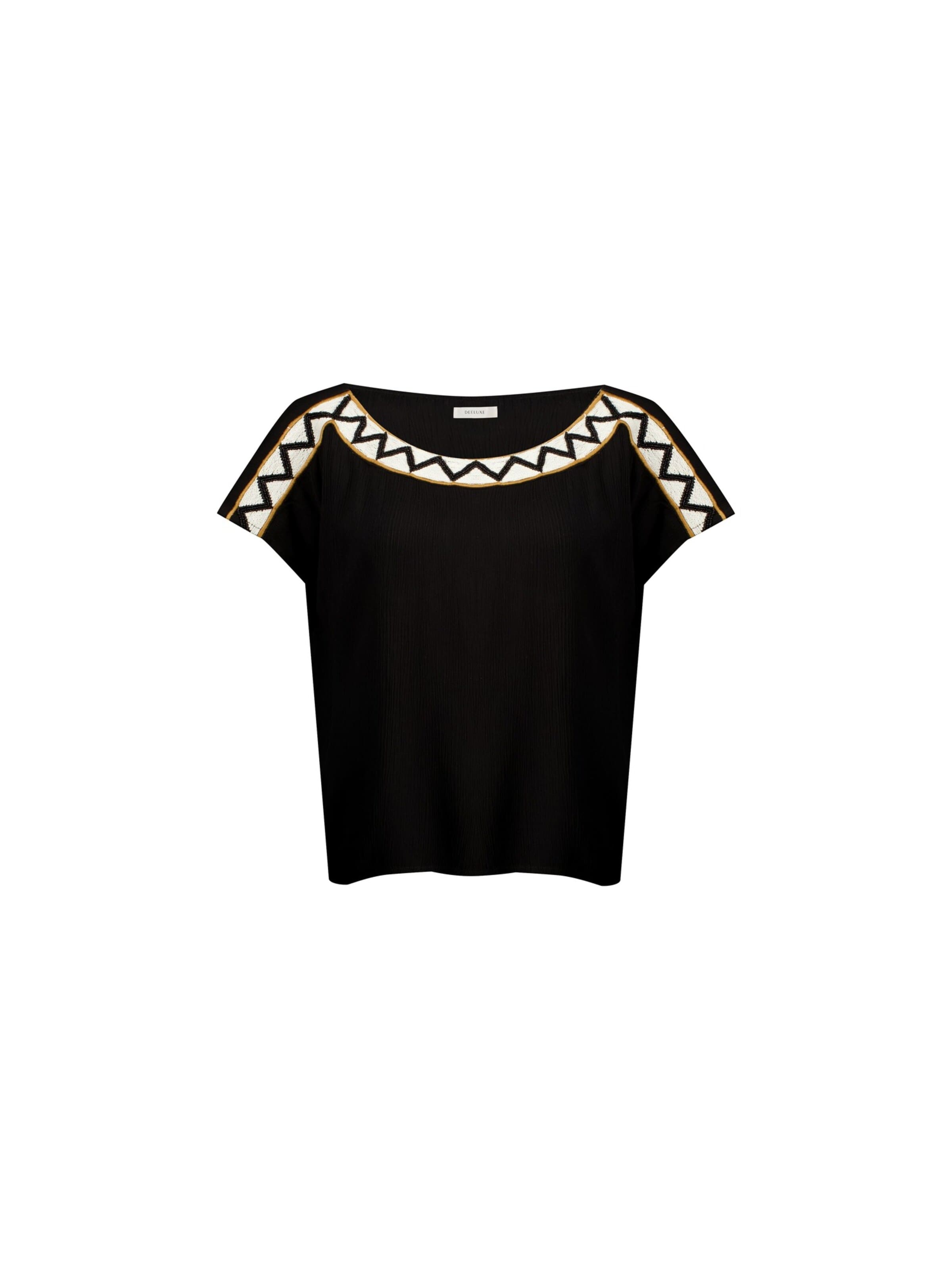 Deeluxe Blouse 'Tika' in Zwart: voorkant