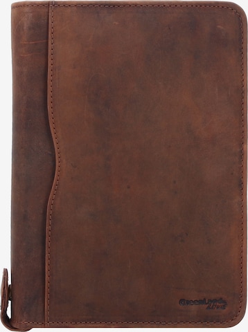 Greenland Nature Document Bag 'Montenegro' in Brown: front