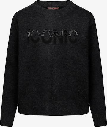 Frieda & Freddies NY Pullover in Schwarz: Vorderseite