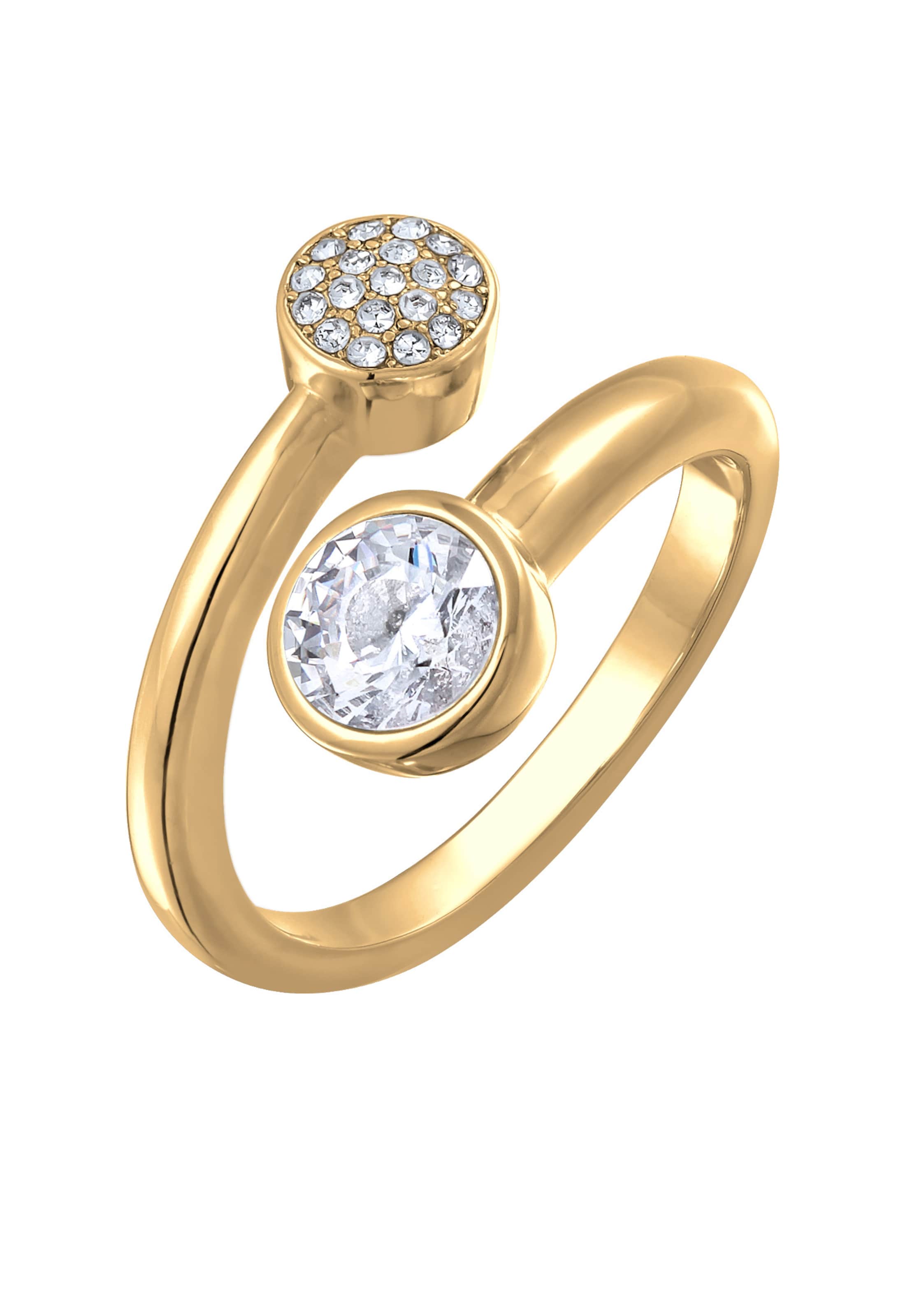 ELLI Prsteň - Zlatá: predná strana