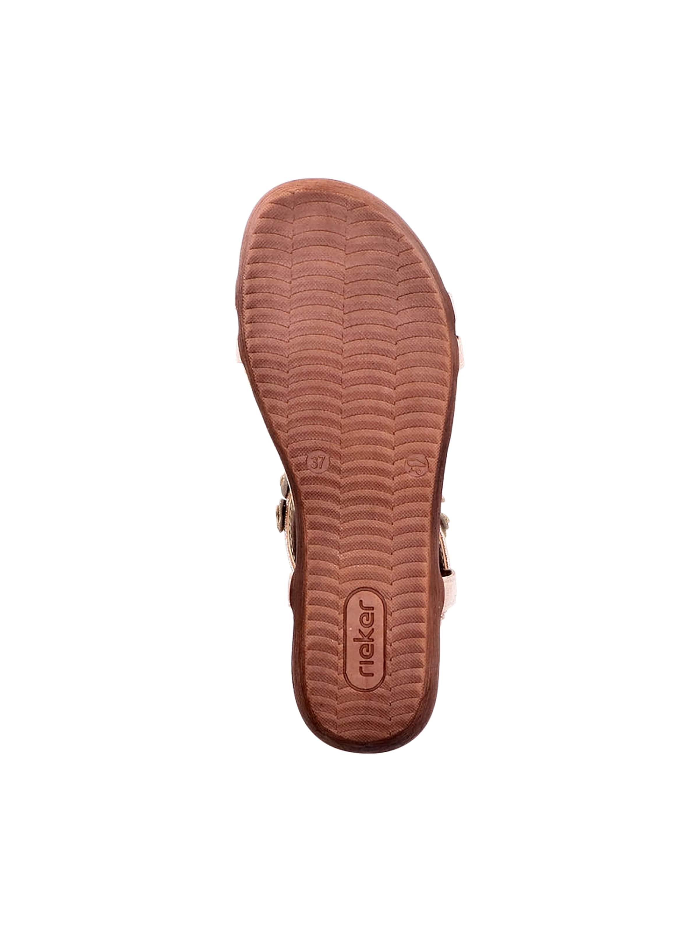 Rieker - Sandalias con hebilla en oro