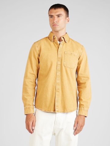BLEND Regular fit Button Up Shirt in Orange: front