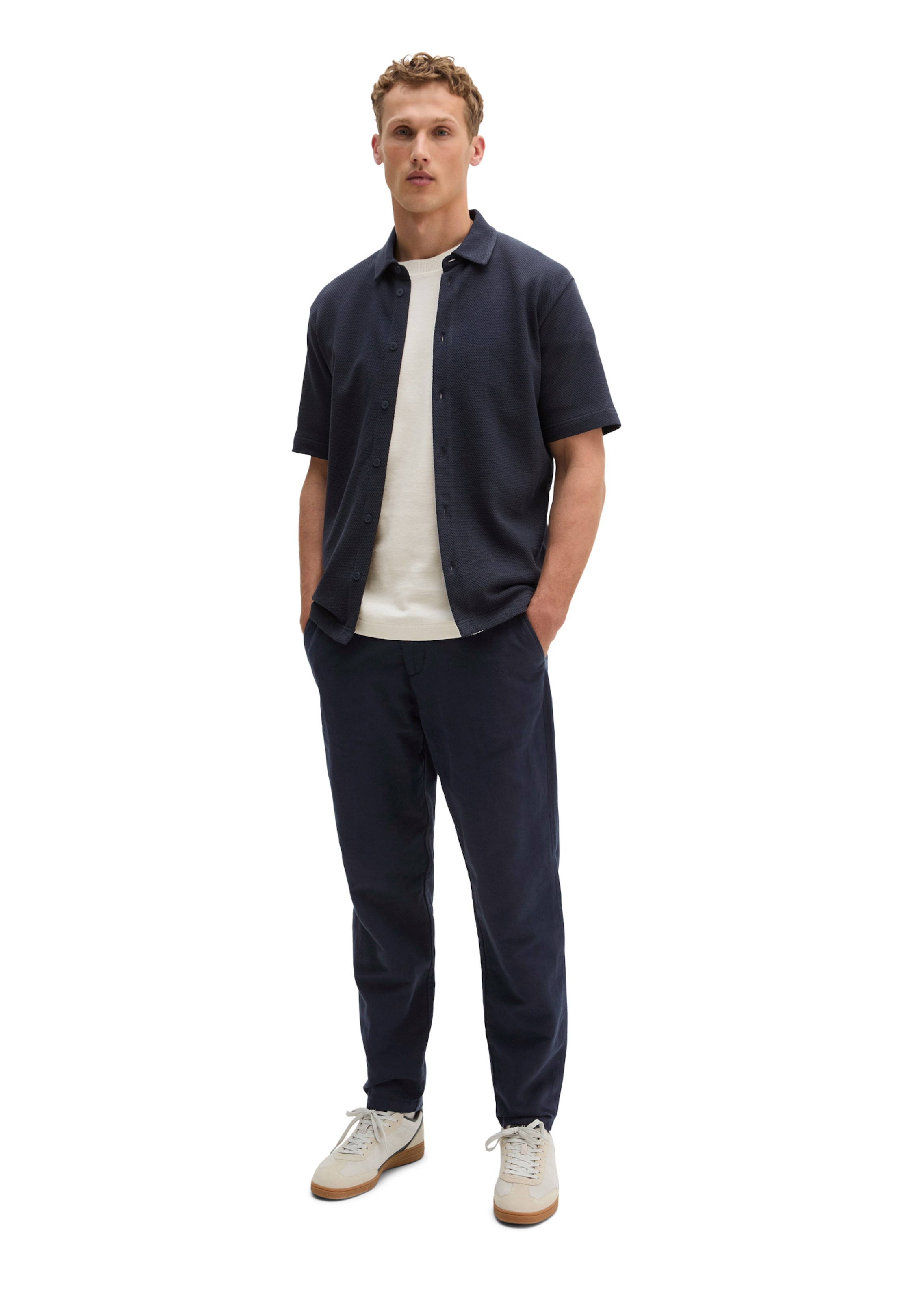 Marc O'Polo Regular fit Overhemd in Blauw