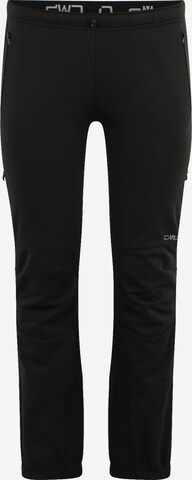 CMP Tapered Outdoorbroek in Zwart: voorkant