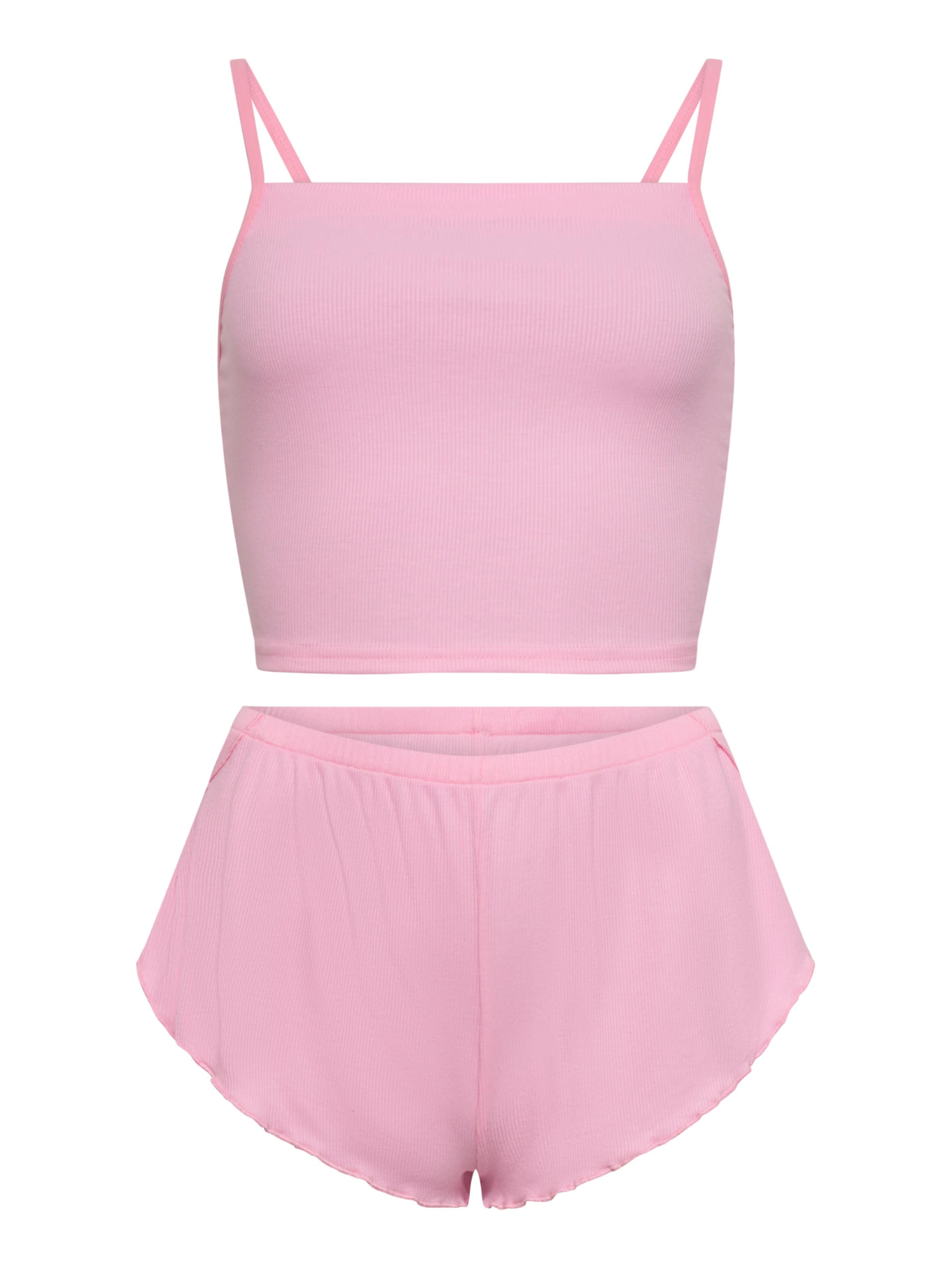 Orchibelle Short Pajama Set in Pink: front