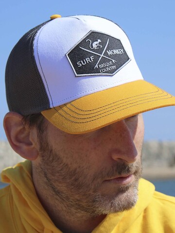 Surf Monkey Athletic Cap in Yellow