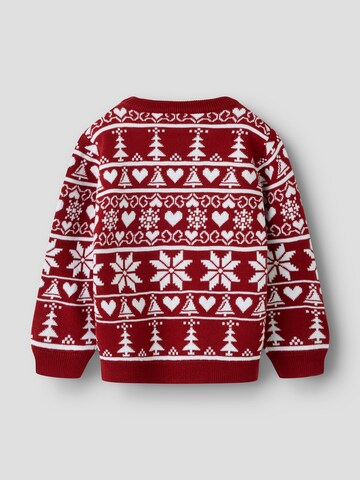 NAME IT Sweater 'NMNRISMAS' in Red