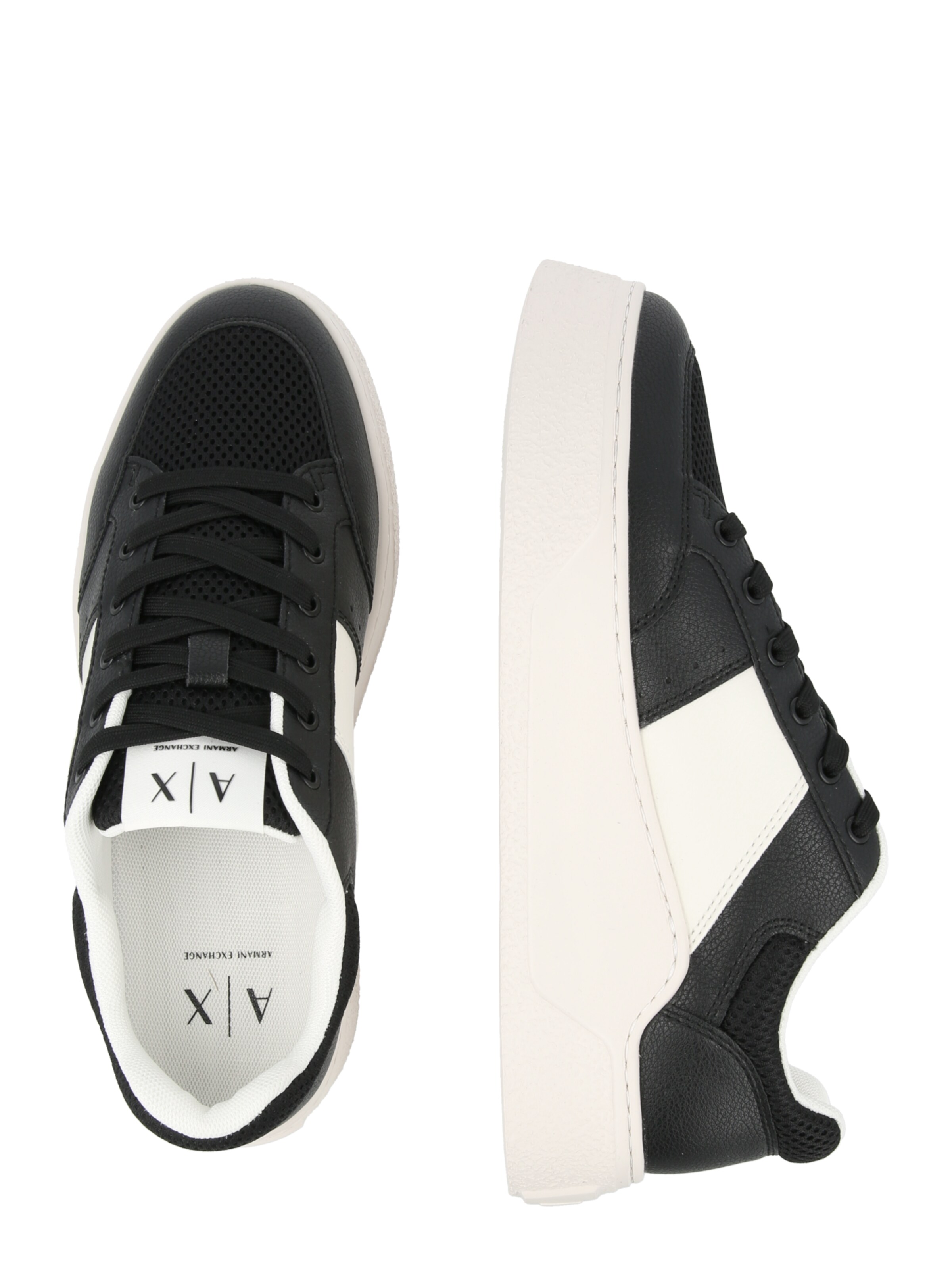 ARMANI EXCHANGE Rövid szárú sportcipők - fekete