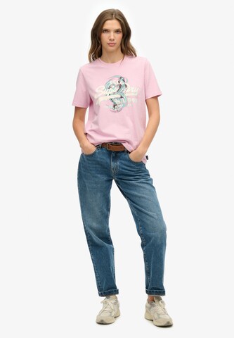 Superdry Тениска в лилав