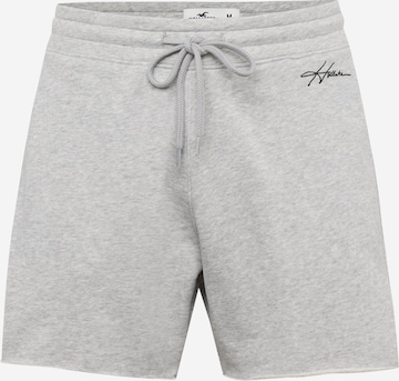 HOLLISTER - regular Pantalón 'TERRY' en gris: frente