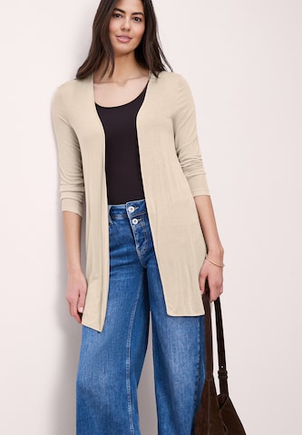 STREET ONE Strickjacke in Beige: Vorderseite