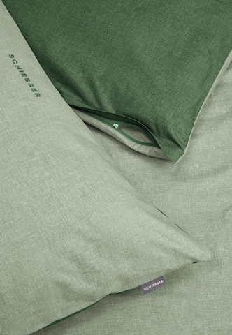 SCHIESSER Pillow 'Doubleface Renforcé' in Green