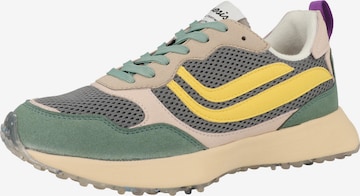 Sneaker bassa di GENESIS in verde: frontale