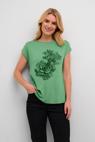 T-shirt 'Mally' Kaffe en vert : devant