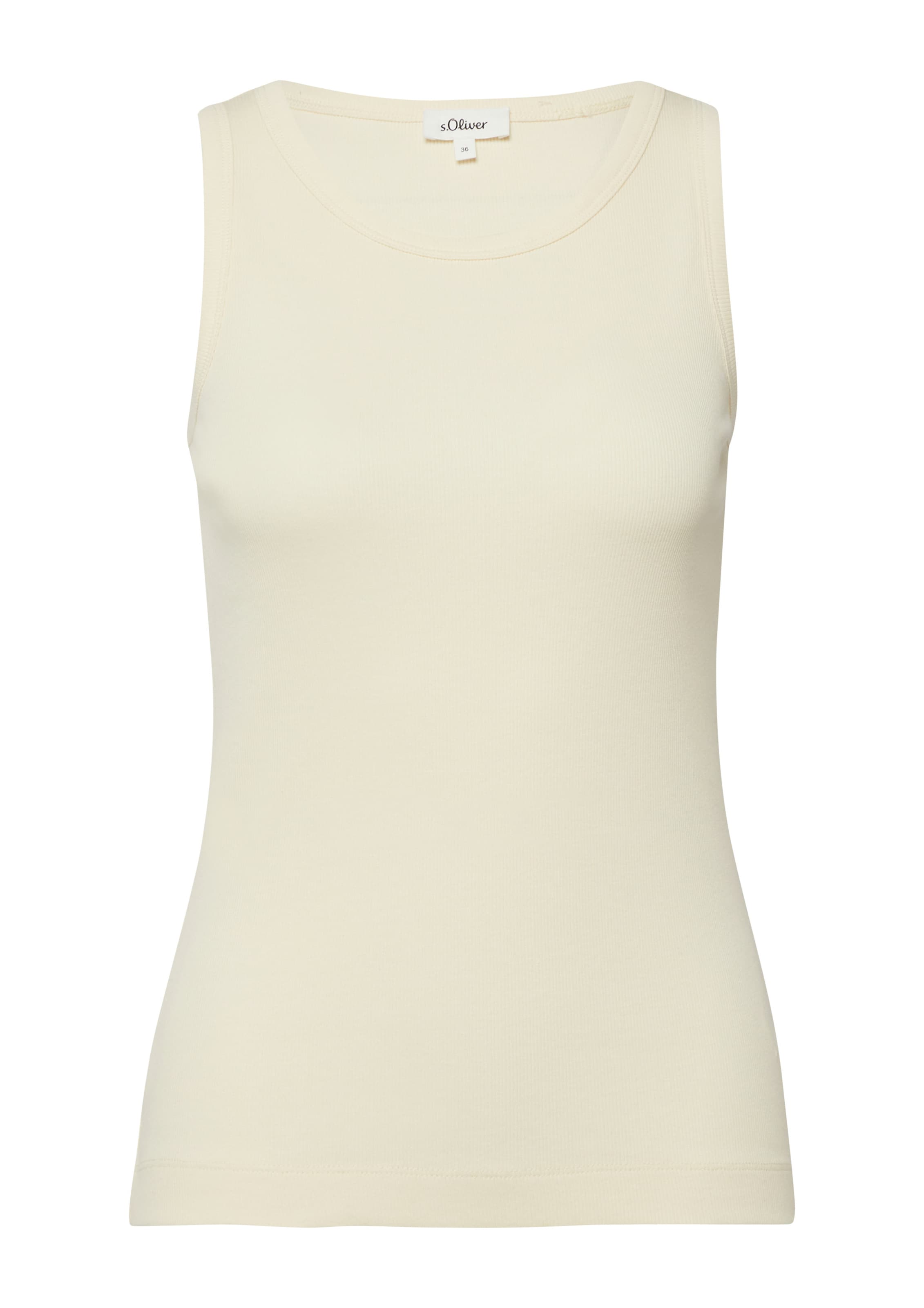 s.Oliver T-Shirt in Beige: Vorderseite
