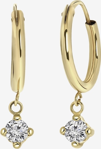 Lucardi Earrings 'Klassisch' in Gold: front