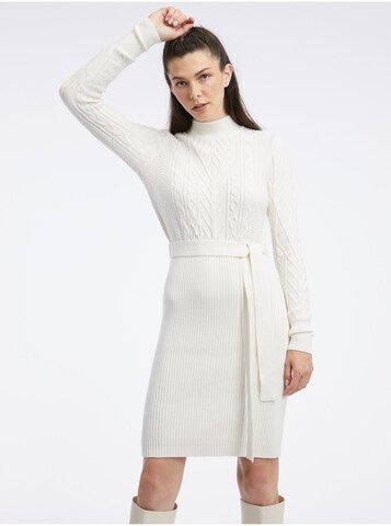 Orsay Knitted dress in White: front