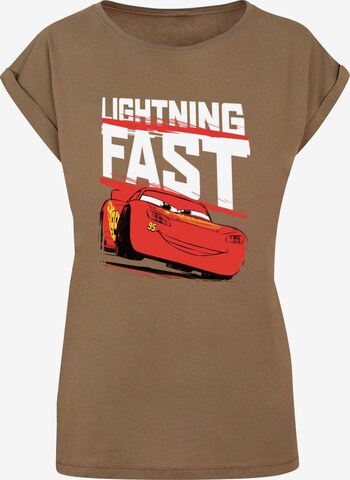 ABSOLUTE CULT Shirt 'Cars - Lightning Fast' in Groen: voorkant