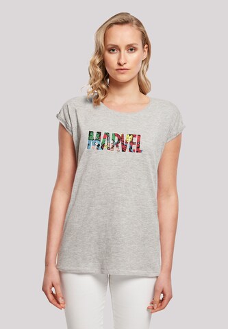 T-shirt 'Marvel Avengers' F4NT4STIC en gris : devant