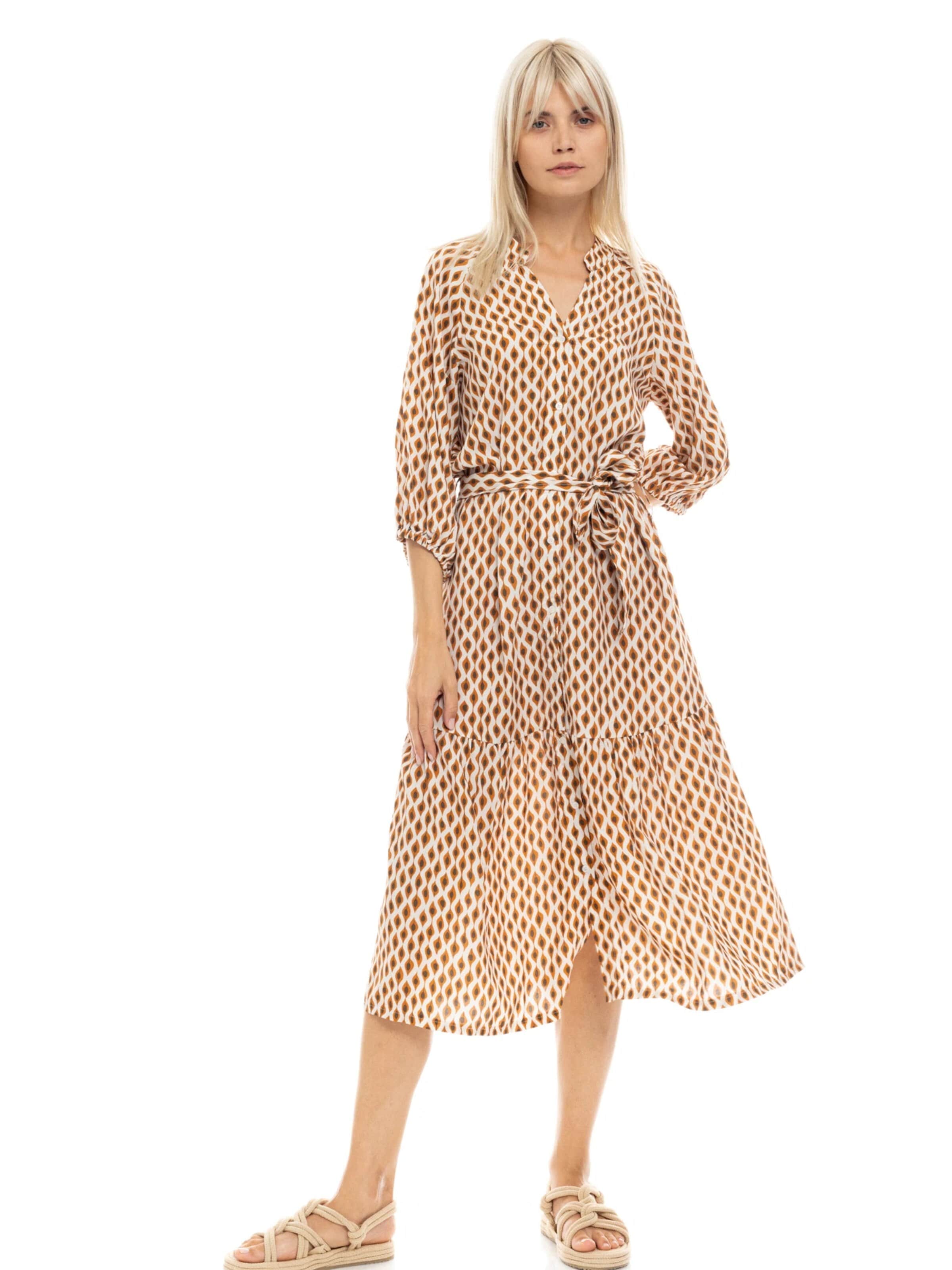 Robe 'BEACHWEAR LONG SAFARI' Pink Label en beige