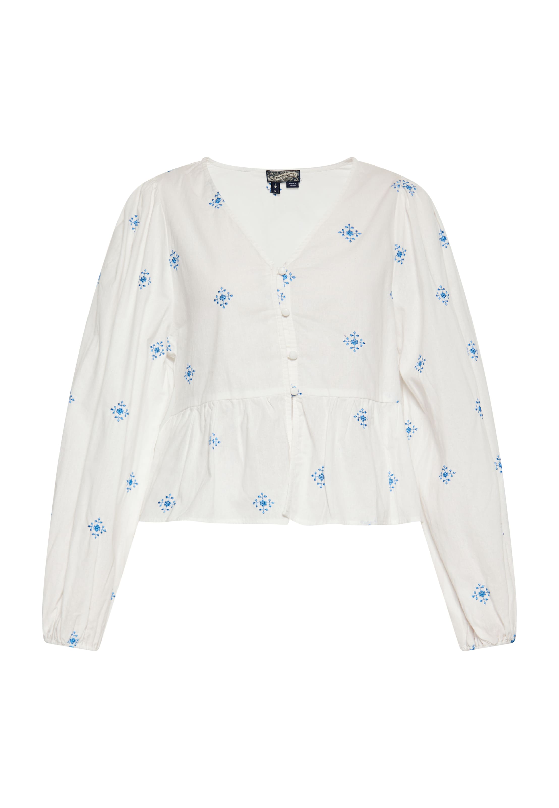 Camicia da donna di DreiMaster Vintage in bianco: frontale