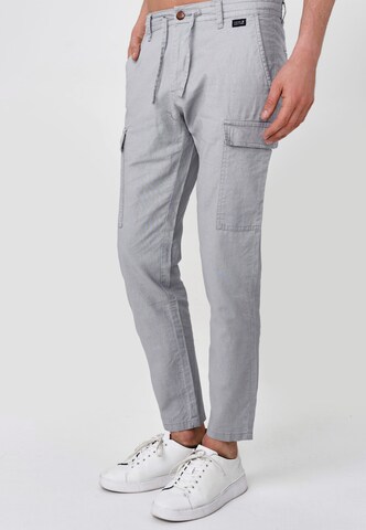 Regular Pantalon cargo ' Cagle ' INDICODE JEANS en gris