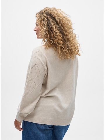 Pullover 'Casunny' di Zizzi in beige