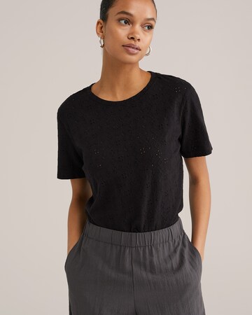 WE Fashion Majica | črna barva: sprednja stran