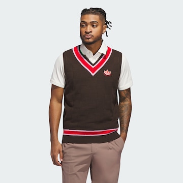Débardeur ADIDAS ORIGINALS en marron : devant