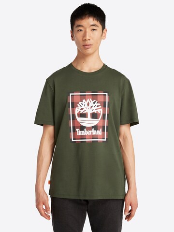 TIMBERLAND T-shirt 'Buffalo' i grön: framsida