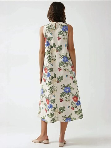 Hiccup Dress 'Linen Feel' in White