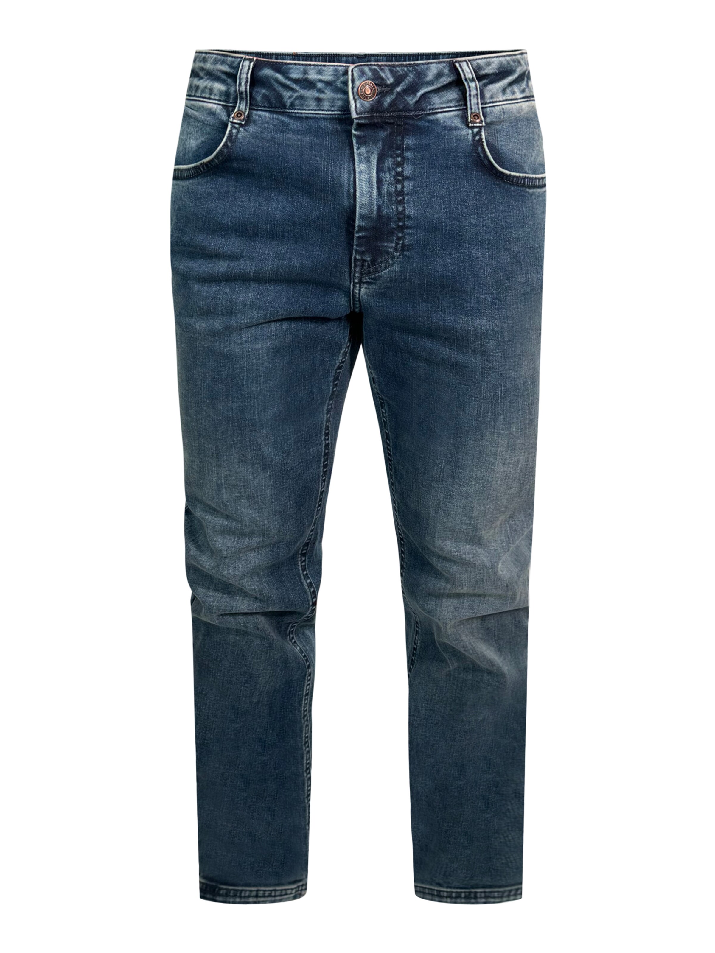 SikSilk Slimfit Jeans in Blauw: voorkant